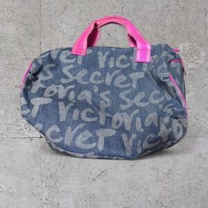 Victoria’s Secret Vintage Y2K Blue/Pink Mini Duffle Bag